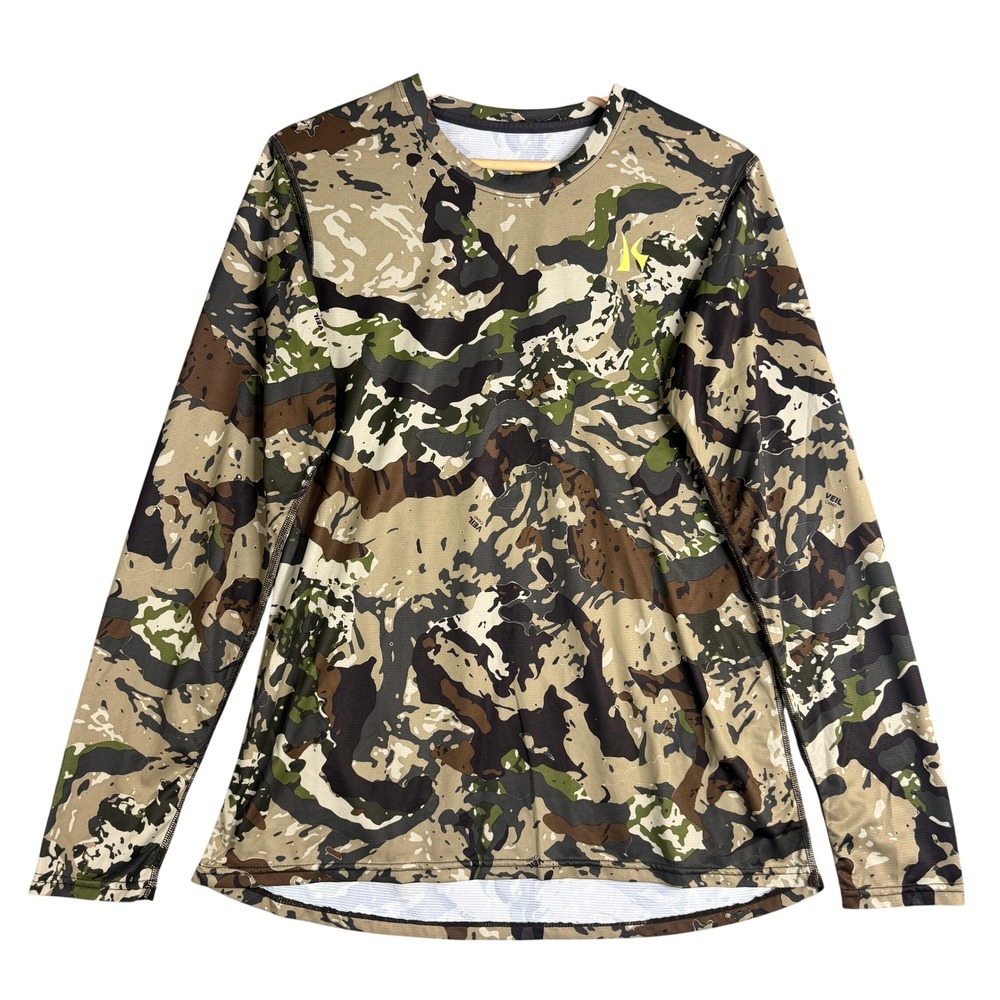 Killik Mens Veil Camo Performance Long Sleeve Crew Neck Hunting Shirt Size L